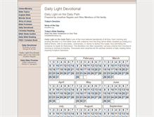 Tablet Screenshot of dailylightdevotional.org